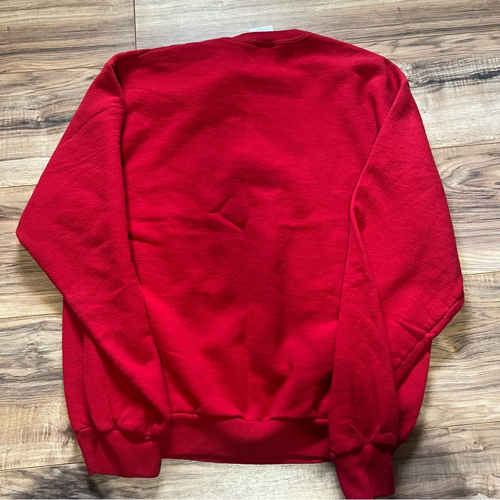 Vintage Red Christmas Tree Sweater crew neck - Picture 4 of 4